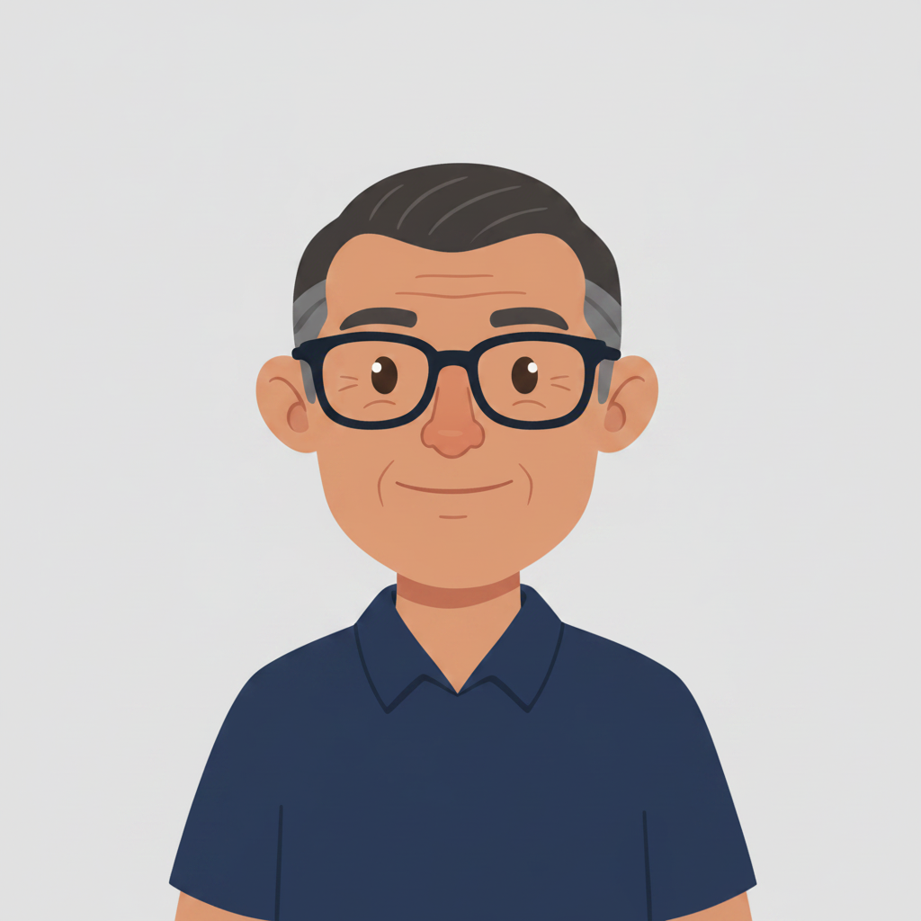 Clark, a friendly clerk with glasses in a navy UnGovr polo